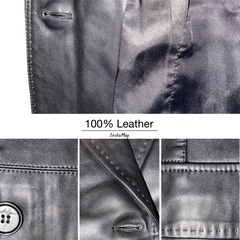 [新品] 値下げ交渉可！上質を格安で！ 今年の寒い時期は100%本革ジャケット!の画像