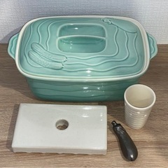 萬古焼 青磁 ぬか漬けセット