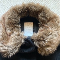 イーハイフンワールドギャラリー　コート　ファー　Aライン　ブラックの画像