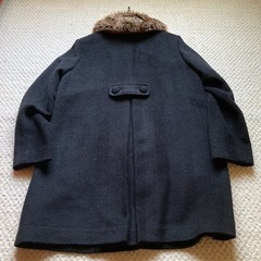 イーハイフンワールドギャラリー　コート　ファー　Aライン　ブラックの画像