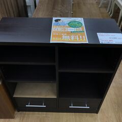 ★ジモティ割あり★  収納棚 茶 H85.5×W79×D29 ク...