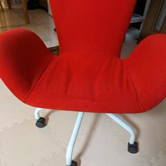 廃盤品　フランフラン スワン　チェアー　レッドの画像