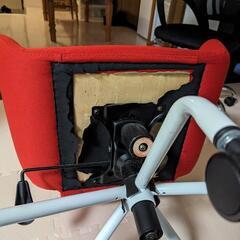 廃盤品　フランフラン スワン　チェアー　レッドの画像