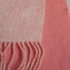 TAKEO NISHIDA ピーチピンク カシミア混のマフラーの画像