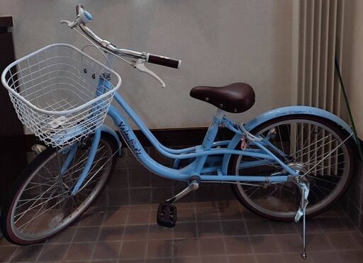 自転車 20インチ 身長115～130cm 子供用自転車 バレンタイン（ブルー）女の子