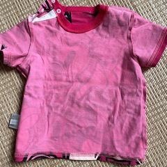 【美品】TDL ディズニーTシャツ・キッズ８０　女の子ピンクの画像