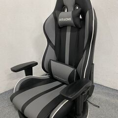 AKRACING/エーケーレーシング ゲーミングチェア 極坐 V2 グレー eスポーツ リモートワーク PUレザー 椅子 中古家具 店頭引取歓迎 R7650