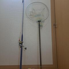 たも付きサケ釣りセットです
