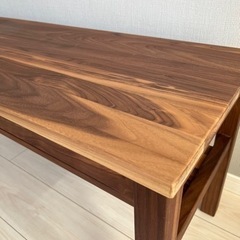 【お取引中】無印良品 木製ベンチ/板座/ウォールナット材
