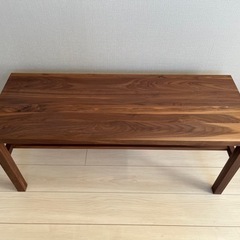 【お取引中】無印良品 木製ベンチ/板座/ウォールナット材