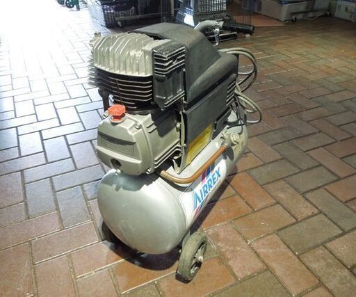 ジャンク現状品 AIRREX エアコンプレッサー MK140 100V 24Lタンク エア漏れ 札幌市東区 新道東店