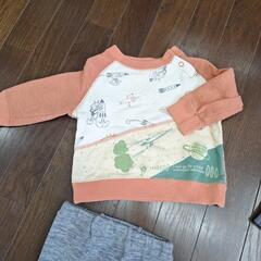 80サイズオールドネイビーニットカーディガントレーナーなど4点セットの画像