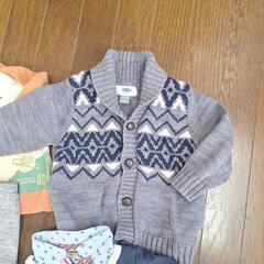 80サイズオールドネイビーニットカーディガントレーナーなど4点セットの画像
