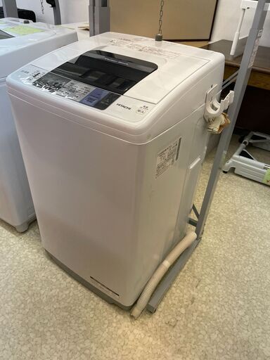 日立 全自動電気洗濯機 NW-70A 7.0kg 2017年 幅57.7cm奥行53.5cm高さ98.6cm 説明欄必読