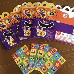 マクドナルド　マリオ　ハッピーセット ボックス　4枚セットの画像