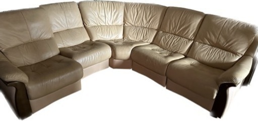 ※値段要相談　4,5人掛けソファ　オレンジ　ベージュ