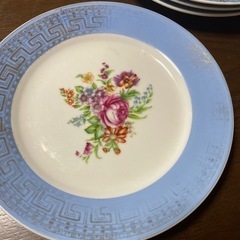 昭和レトロ　中華プレート　皿　4客セットの画像