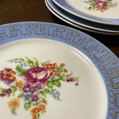 昭和レトロ　中華プレート　皿　4客セット