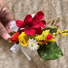 【美品】ビタミンカラーのブーケ&サコッシュの画像