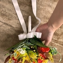 【美品】ビタミンカラーのブーケ&サコッシュの画像