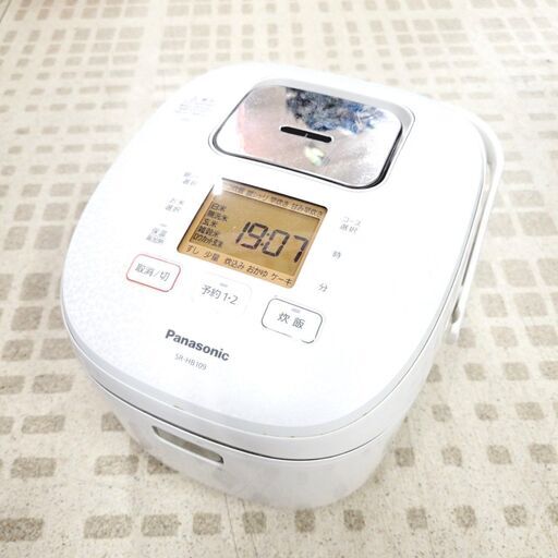 8/14パナソニック/Panasonic 炊飯器 SR-HB109 2019年製 5.5合炊 IH