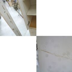スリム食器棚 幅59×奥行35×高さ181.5cm キッチン収納 収納家具 苫小牧西店の画像