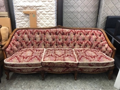 maruni オットマン付き3人掛けソファ