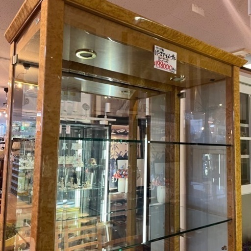 イタリア製 バーズアイメープル キュリオケース コレクションケース キュリオ コレクション ケース 飾り棚