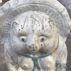 焼き物たぬき置物【値下げ】の画像