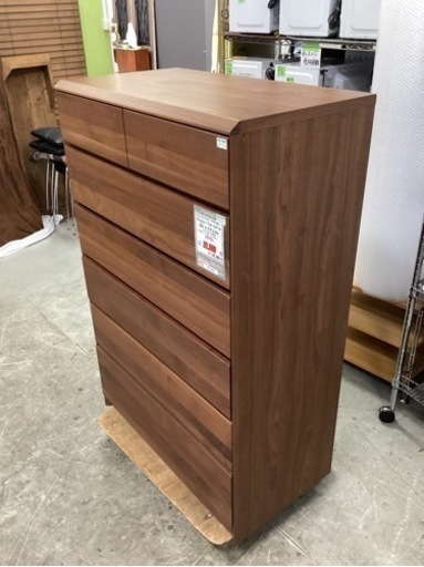 KJ-64【新入荷　リサイクル品】コガキヨシ木工　チェルシー　ウォールナット　ハイチェスト　ブラウン