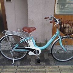Panasonic 電動アシスト自転車 水色 Panasonic BE-ENS634 電動アシスト