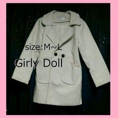 Girly Doll ミドル丈コート レディースM～L チェスタ...