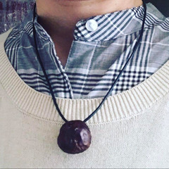 ハンドメイド 開運とちのみネックレス