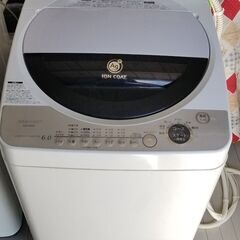 シャープ SHARP ES-FG60F-H [全自動洗濯機 簡易乾燥機能付き] 近場配達　可の画像