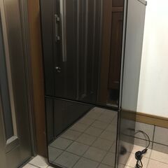 ツインバード　ミラーデザインシリーズ・ブラック　HR-FJ11B 【2ドア/右開きタイプ/110L】