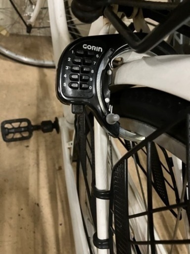 中古品 自転車  白  NA2