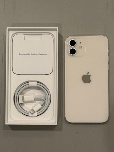i phone12 128GB  ホワイト　美品　外箱あり