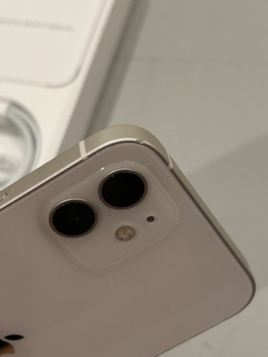 i phone12 128GB  ホワイト　美品　外箱あり