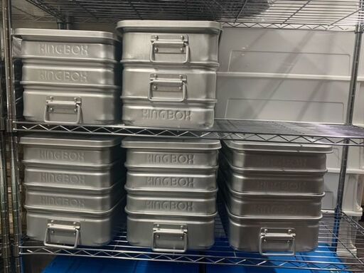 KINGBOX番重　アルマイト　2サイズ18個