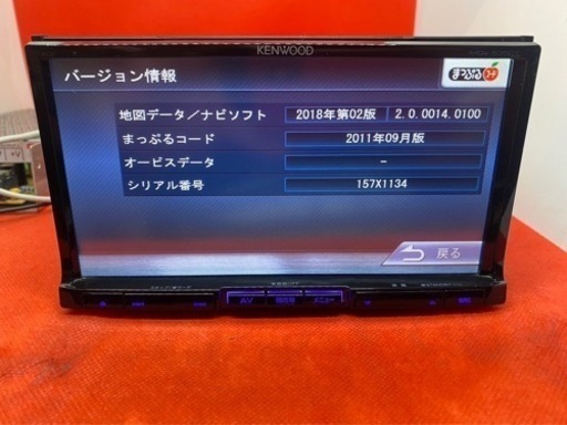 KENWOOD 上級ナビ　MDV-535DT フルセグTV 新品バックカメラ付き　し8