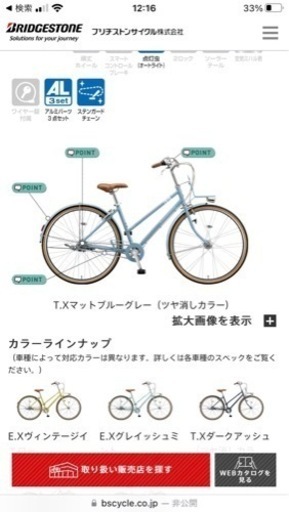美品　ブリヂストンマークローザ　ミニベロ　