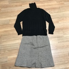 ニットとスカート