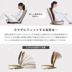◆美品◆背筋がGUUUN 美姿勢座椅子 エグゼボート 骨盤矯正 腰痛 姿勢 猫背 リクライニング 座椅子 エクササイズ 美容の画像