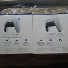 （新品未開封）【純正品】DualSense ワイヤレスコントローラー ホワイト (CFI-ZCT1J01)　× 2個セットの画像