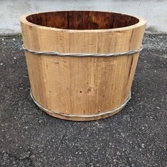 【まとめ買いお値引きします】木製 桶 プランター 鉢カバー ガーデニングインテリア用【大量出品】の画像