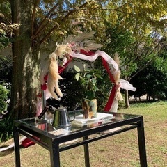 フラワー・バルーンアーチ(結婚式)の画像