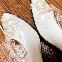 花嫁用♡ウエディングパンプスの画像
