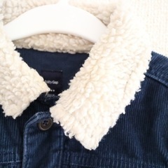【babyGAP】95★コーデュロイジャケット★もこもこ★ネイビー★男女兼用★の画像