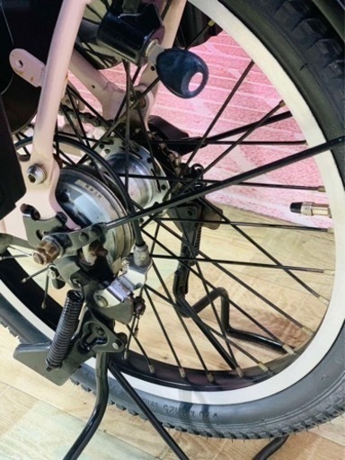 ❷5786子供乗せ電動アシスト自転車Panasonic20インチ良好バッテリー