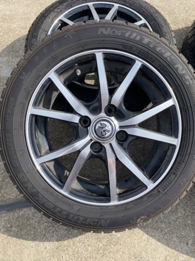 軽自動車スタッドレスタイヤ美品⭐️ホイールセット/1シーズンのみ使用